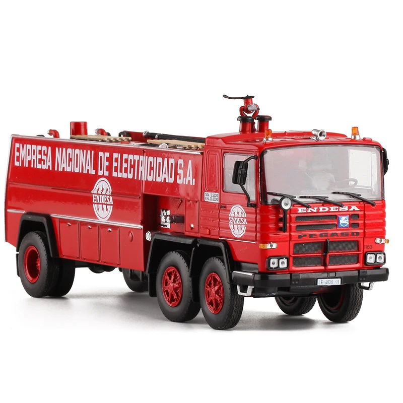 

IXO1: 43 Spain Fire truck ENDESA Pegaso Diecast Car model Adult simulation alloy model car collection decoration