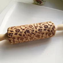 Горячая 1 шт. деревянная Скалка тиснение выпечки Рождество Лось печенье лапша бисквит Фондант MDD88