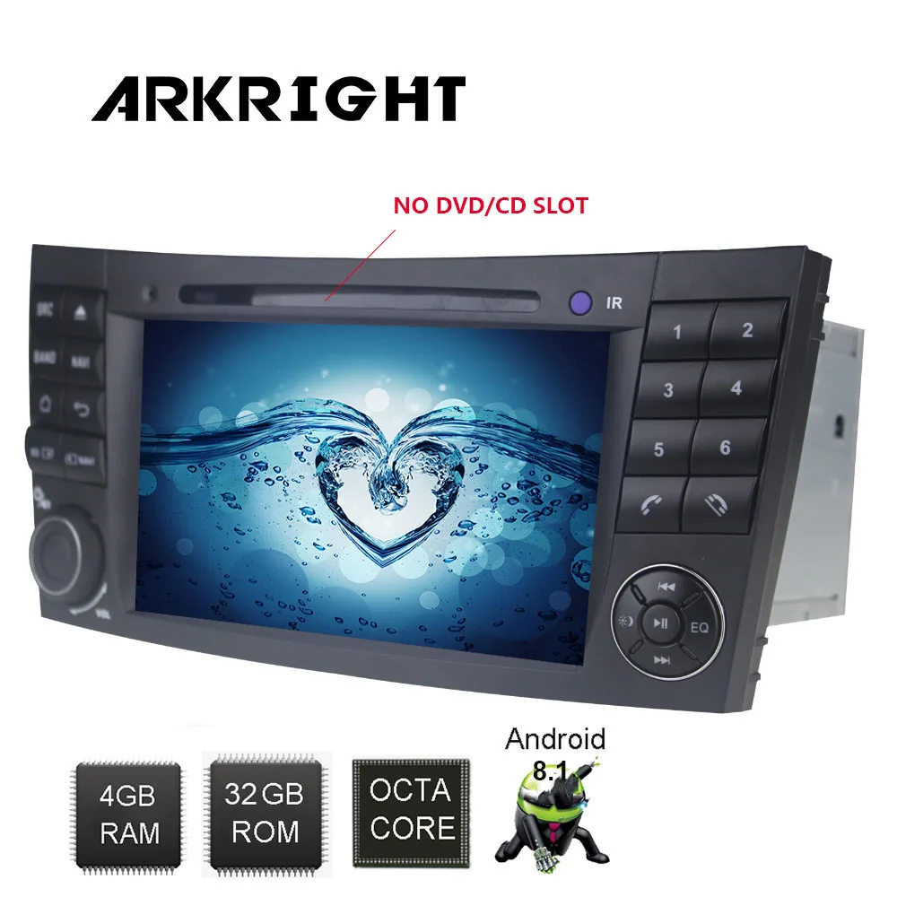 

4GB 32GB 2 Din 7inch GPS Navi Wifi Bluetooth Built-in DSP BT Music Car Radio For Mercedes-Benz E-Class W211 Multimedia Player