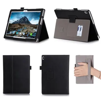 

Case For Lenovo Tab 4 10 TB-X304F/X304N Tablet Premium PU Leather Case Stand Cover with Hand Strap and Card Slot Cover