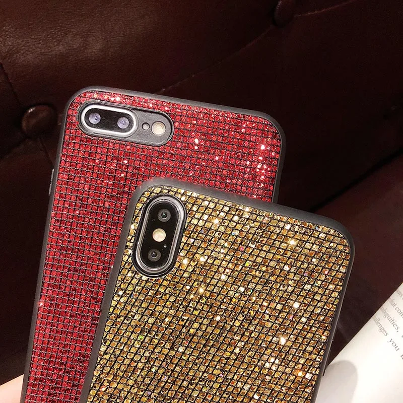 Luxury Glitter Phone Case For Xiaomi 9 8 SE lite Mi 5X 6X Bling Sequins Shiny Back Cover For Xiaomi Mi A1 A2 Mix 2S 3 Case Coque