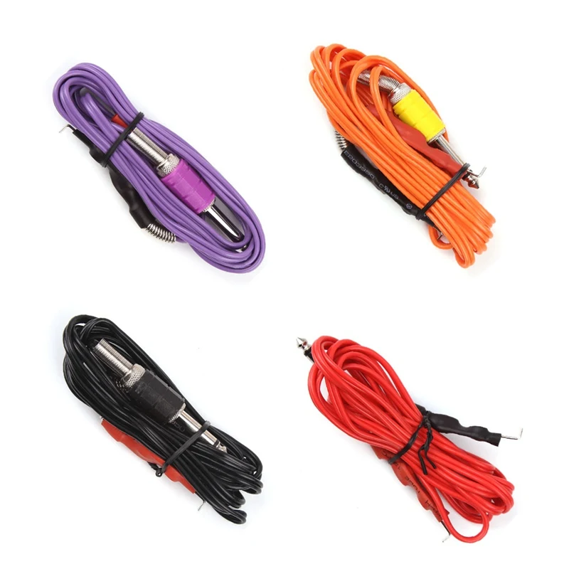 

1pcs Clip Cord Power Cable Tattoo Hook Silicone Wire For Tattoo Machine/Gun Foot Pedal Switch Power Supply Accessory 1.7M
