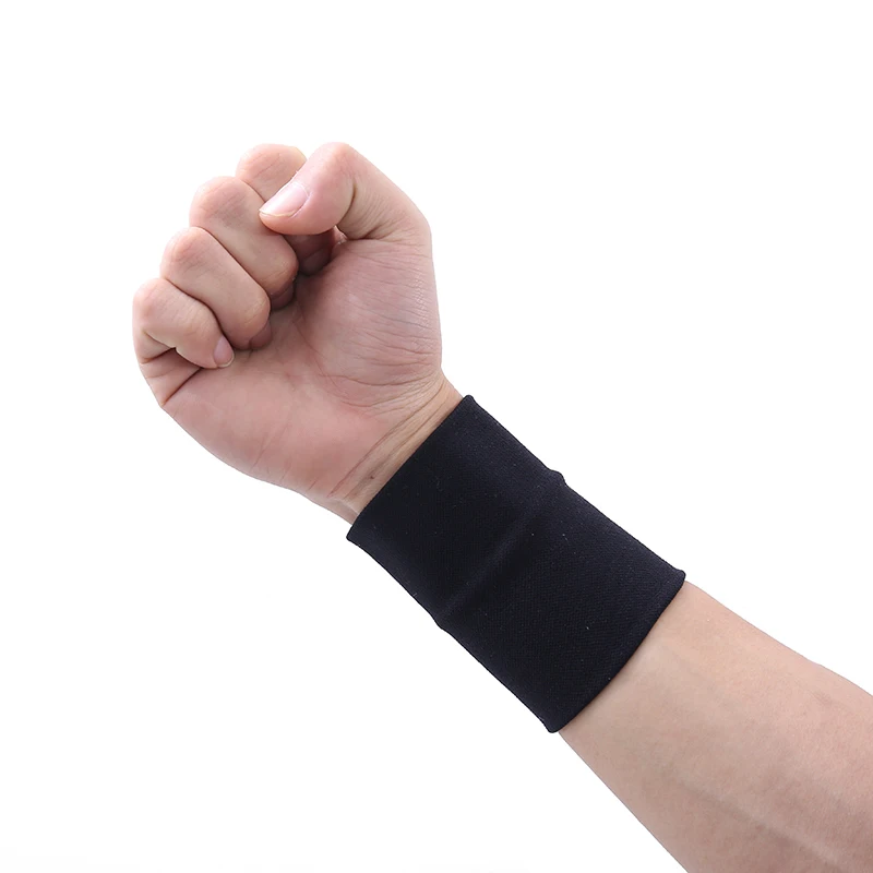 1pair Wristbands Sport Sweatband Hand Band Sweat Wrist Support Brace