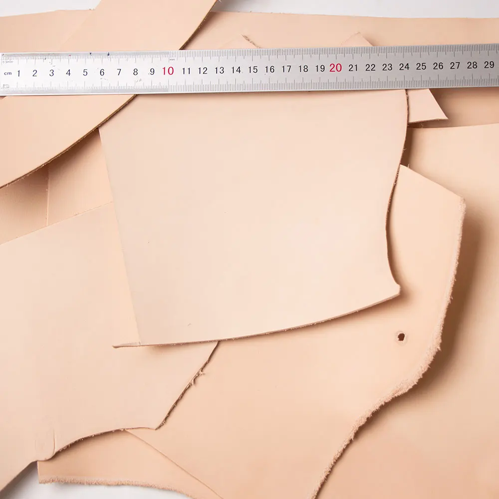 Cowhide Cow Leather Genuine Leather Scraps leftover Leather Pieces Veg tan thick First Layer Full Grain about 1 to 2mm 500kg leather fabric leather material
