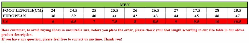 men sports size