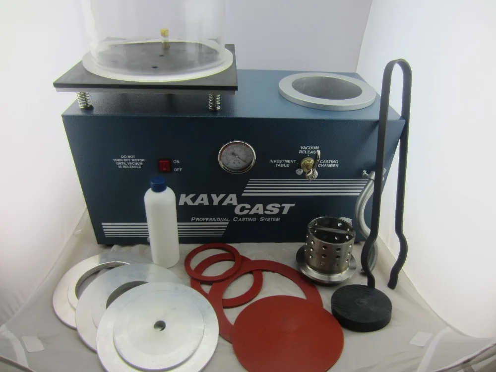 Jewelry Lost Wax Cast ,KAYA Mini Vacuum Investing & Casting Machine