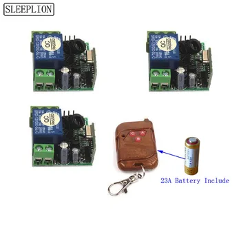 

Sleeplion 433Mhz Universal Smart Remote Control Switch DC 12V 1CH Relay Receiver Module and RF Transmitter 315MHz 433MHz Control