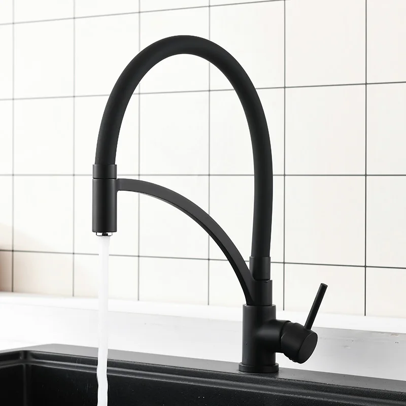 FLG Kitchen Faucet Sink Faucet Brass Black Torneira Tap Kitchen Mixer Hot Cold Deck Mounted Bath Mixer Tap 931-33B FLG Kitchen Faucet Sink Faucet Brass Black Torneira Tap Kitchen Mixer Hot Cold Deck Mounted Bath Mixer Tap 931-33B