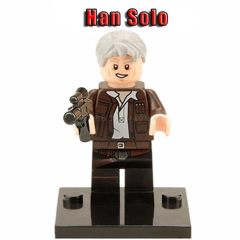 Игрушки блоки Звездные войны Han Solo Leia Princess Organa Rise Of Skywalk солдат-клон Chewie Звездные войны блок Звездные войны фильм фигурки - Цвет: Han Solo