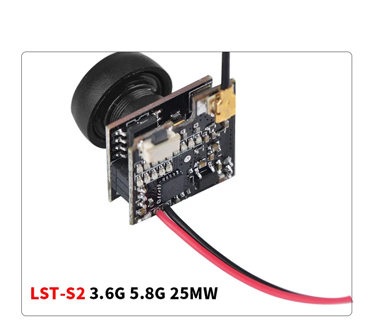 LST-S2+ 5,8G 25MW 40CH 800TVL передатчик FPV AIO микро камера FPV камера с OSD запчасти