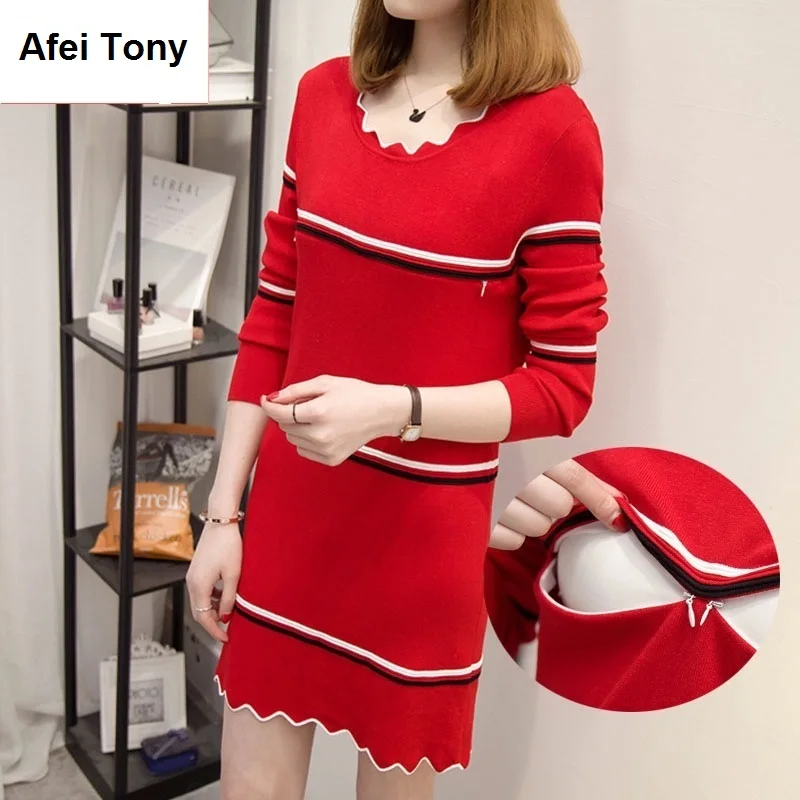 

2018 Knitted Maternity Nursing Sweaters Autumn Winter Fashion Breastfeeding Shirts Clothes for Pregnant Women Pregnancy Tops