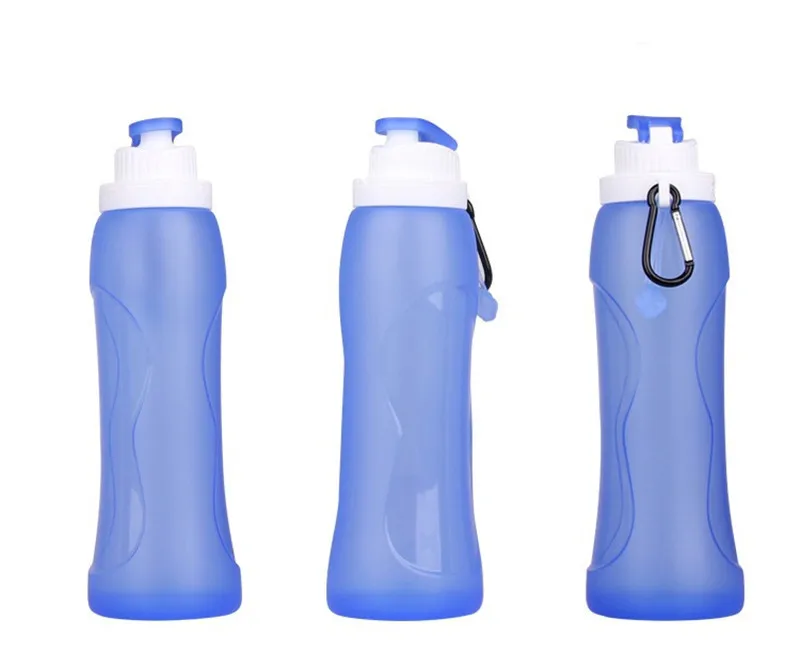 500 мл креативная Складная Силиконовая Спортивная бутылка для воды для напитков, кемпинга, путешествий, моя пластиковая велосипедная бутылка