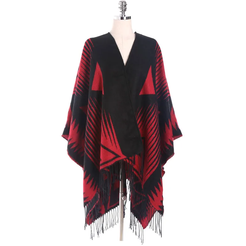 

2017 New Fashion Womens Shawls And Wraps Geometric Warm Big Pashmina Cashmere Shawl Bandanas Tippet Oversized 130*190CM