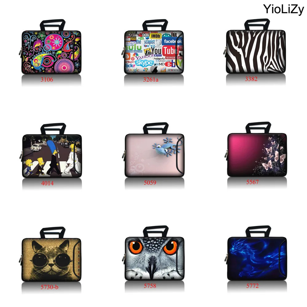 10 12 13 14 15 17 Inch Neoprene Laptop pouch Tablet Bags Notebook protective cover with pocket for Macbook Air Pro case SBP-4014