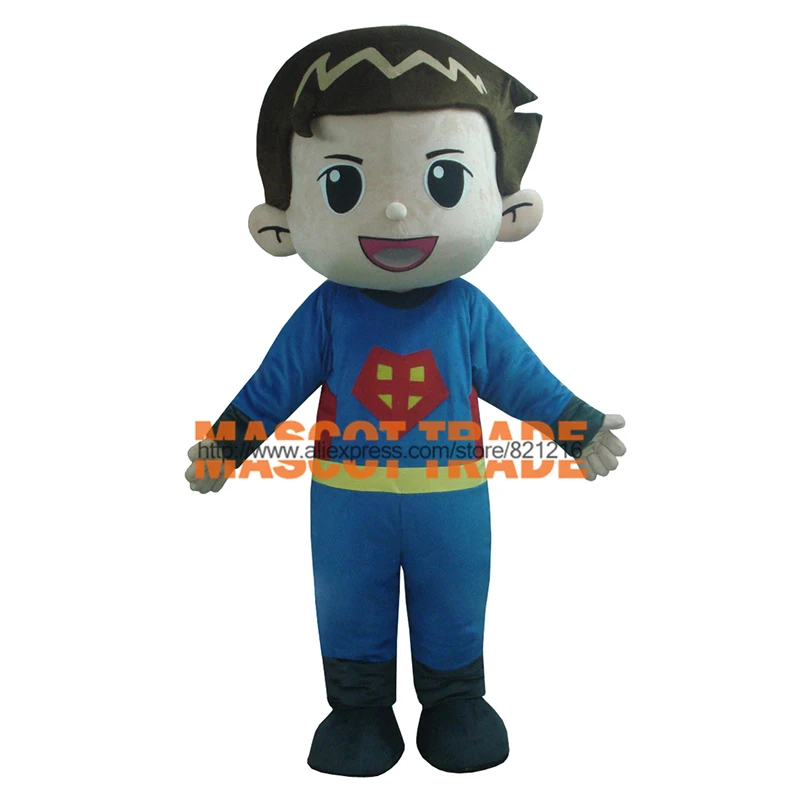 

cosplay costumes Foam Head Mascot Costumes /First Aid And Cool Kids Clothing Mini Super Man Mascot Costume