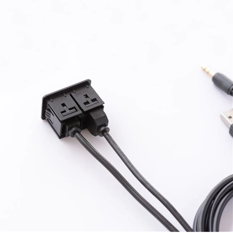 Biurlink 150 см автомобильный удлинитель AUX USB адаптер для автомобиля DIY USB AUX переключатель кабель для Mitsubishi Toyota Volkswagen Nissan