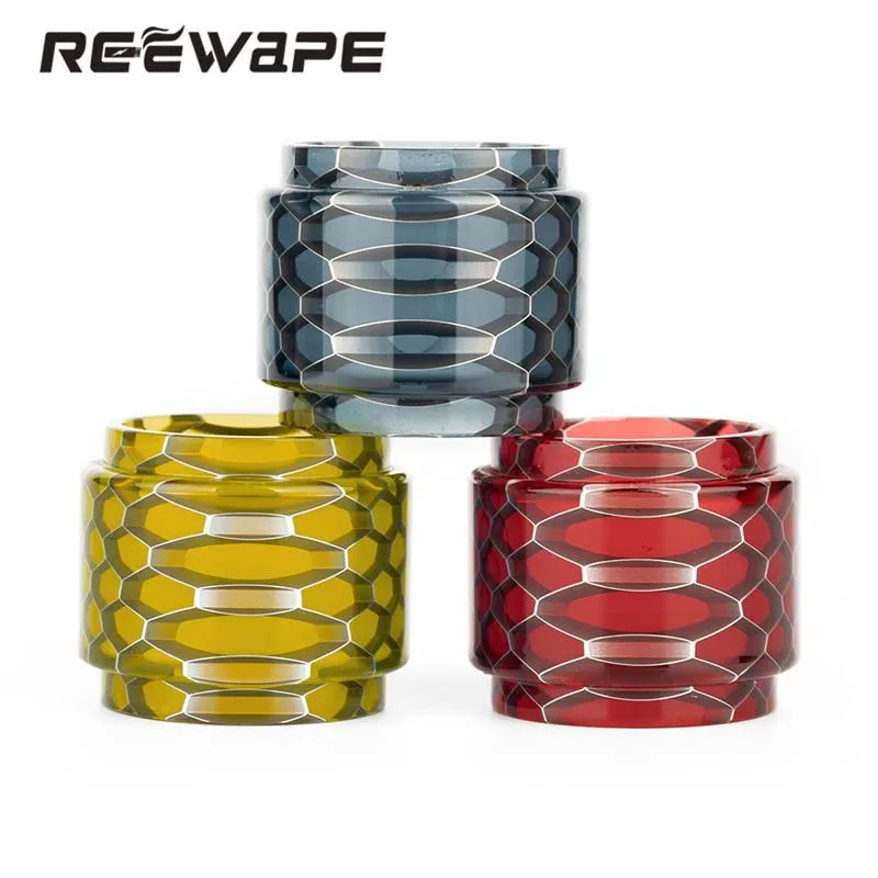 

Reewape Visible ejuice capacity Honeycomb Cobra resin drip tip tank tube replacement set for Tf12 prince Crown IV Falcon King