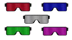 Продажи светодиодные очки для вечеринок 8 режимов Светодиодный светящиеся очки для рождественского концерта вечерние украшения световые