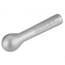 Алюминиевая лопата ложка для шариков Мороженого Льда порция 18 см серебро/черный цвет случайный