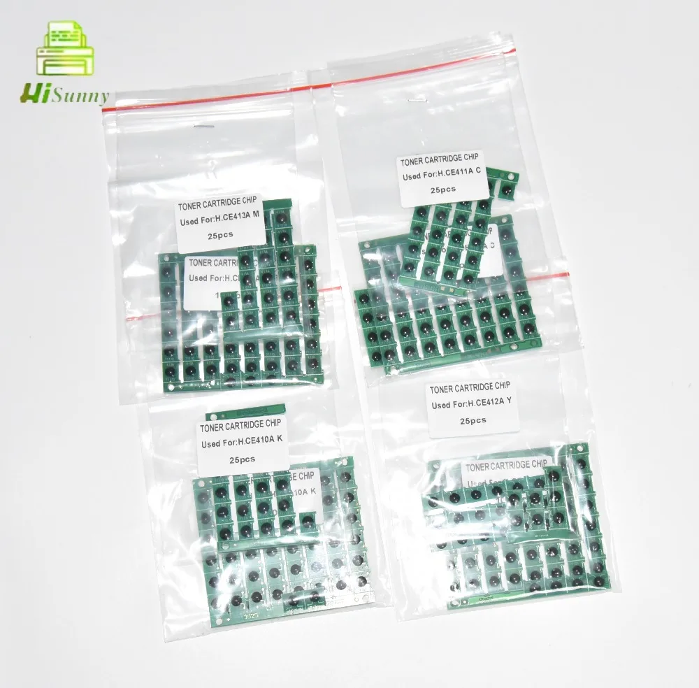 15.49usd for 60pcs 305A CE410A CE411A CE412A CE413A For HP 300 400 color M351 M375nw M451 M475 reset toner cartridge chip