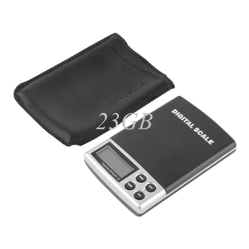 

2017 Portable Digital Scale 2000g x 0.1g Jewelry Gold Silver Coin Gram Weight Balance LCD MAR27_15