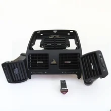 Fhawkeyeq центральной левый и правый кондиционер на выходе A/C Vent+ Предупреждение переключатель VW Jetta MK5 Гольф MK5 кролик 1KD819728 1KD819704