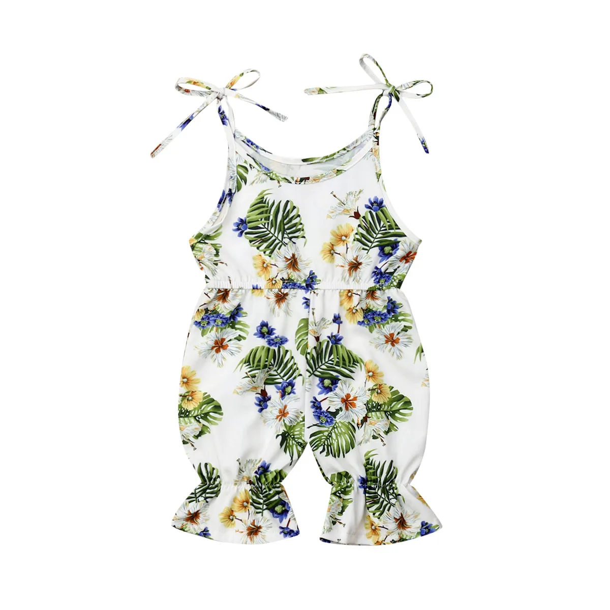 

Floral Newborn Baby Girl Sleeveless Strap Romper Jumpsuit One Pieces Summer Flower Clothes