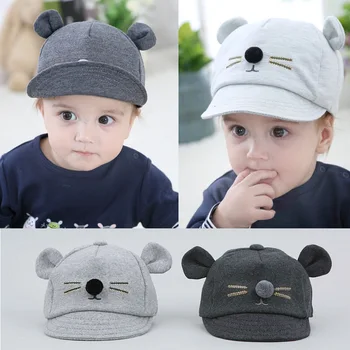 

Newborn Baby Hats Cotton Baseball Caps 2019 Girls Cotton Hat Cute Ear Hats Boys Summer Caps Kids Snapback Cap Bonnet Enfant