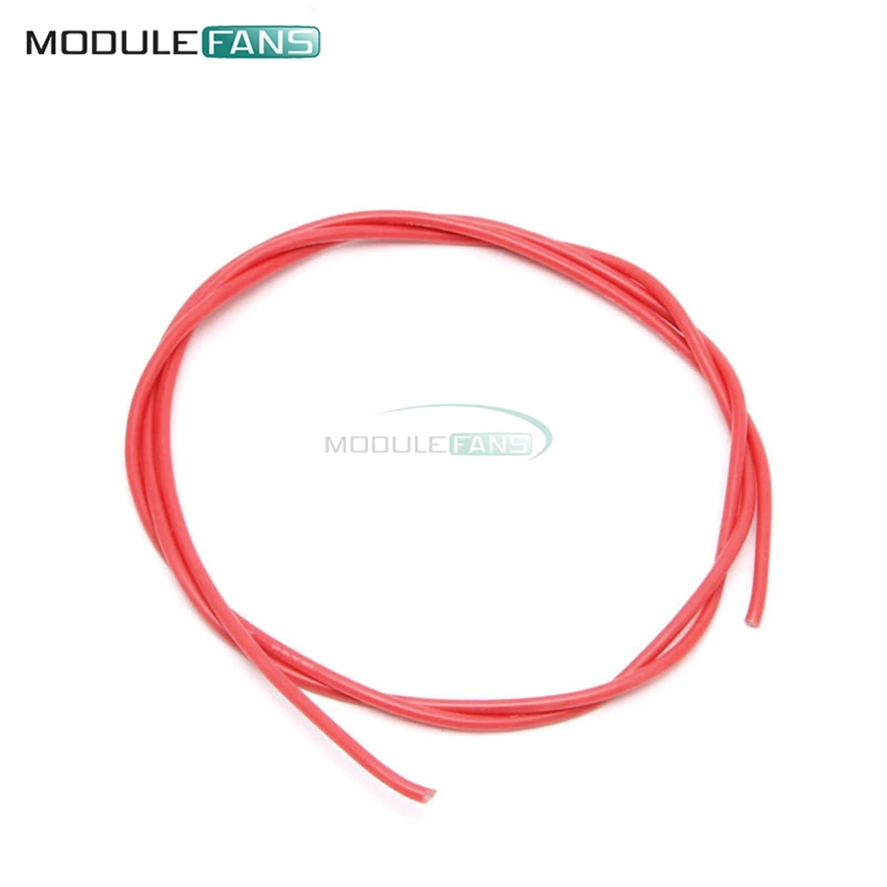 Красный черный 16 AWG калибровочный провод гибкие многожильные медные кабели с