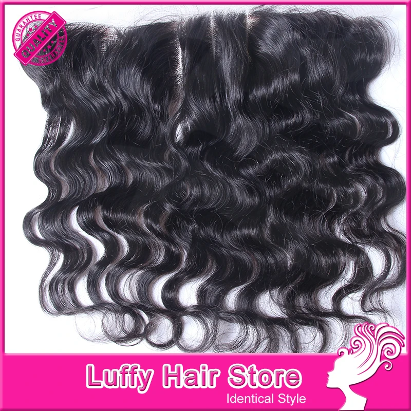 

100% Unprocessed Brazilian Virgin Human Hair Lace Frontal Closure Ear To Ear 1Piece Body Wave With Baby Hair Bleached Knots 13*4