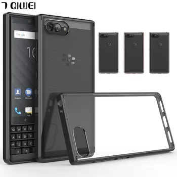 

For BLACKBERRY KEY2 Case 4.5 Crystal Hybrid Bumper Clear Hard Acrylic Back Cover Case For BLACKBERRY KEY 2 KEYTWO KEY TWO BBF100
