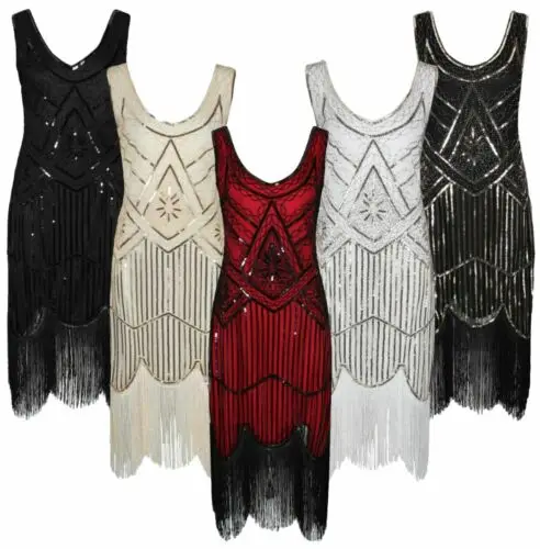 

1920s Flapper Dresses Sequin Club Wear Evening Prom Gown Great Gatsby Party Dress