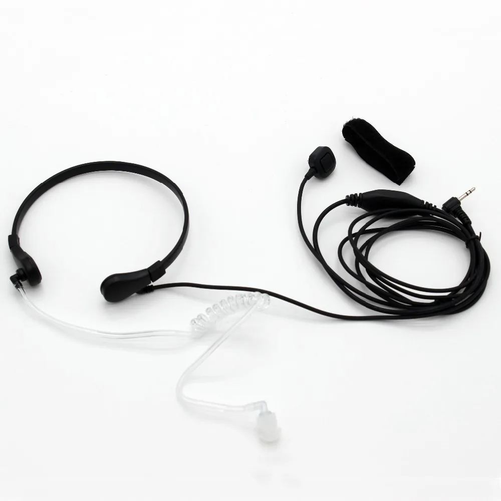 Throat Mic Microphone Two Way Radio Earpiece Headset for Motorola CB