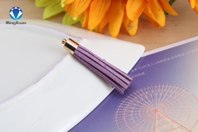 10 шт 5 см хлопок замша кисточки серьги кулон Сатиновые для DIY ювелирных изделий