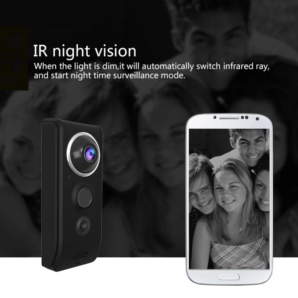 Vstarcam Video Doorbell Camera 720P WiFi Visual Doorbell Call Intercom Door Bell Rechargable Batter