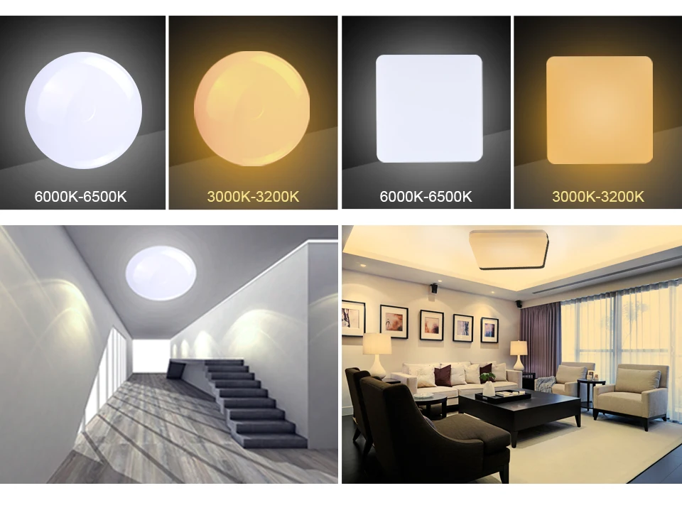 Ultra Thin LED Ceiling LED Ceiling Lights Lighting Fixture Modern Lamp Living Room Bedroom Kitchen Surface Mount Remote Control (13)