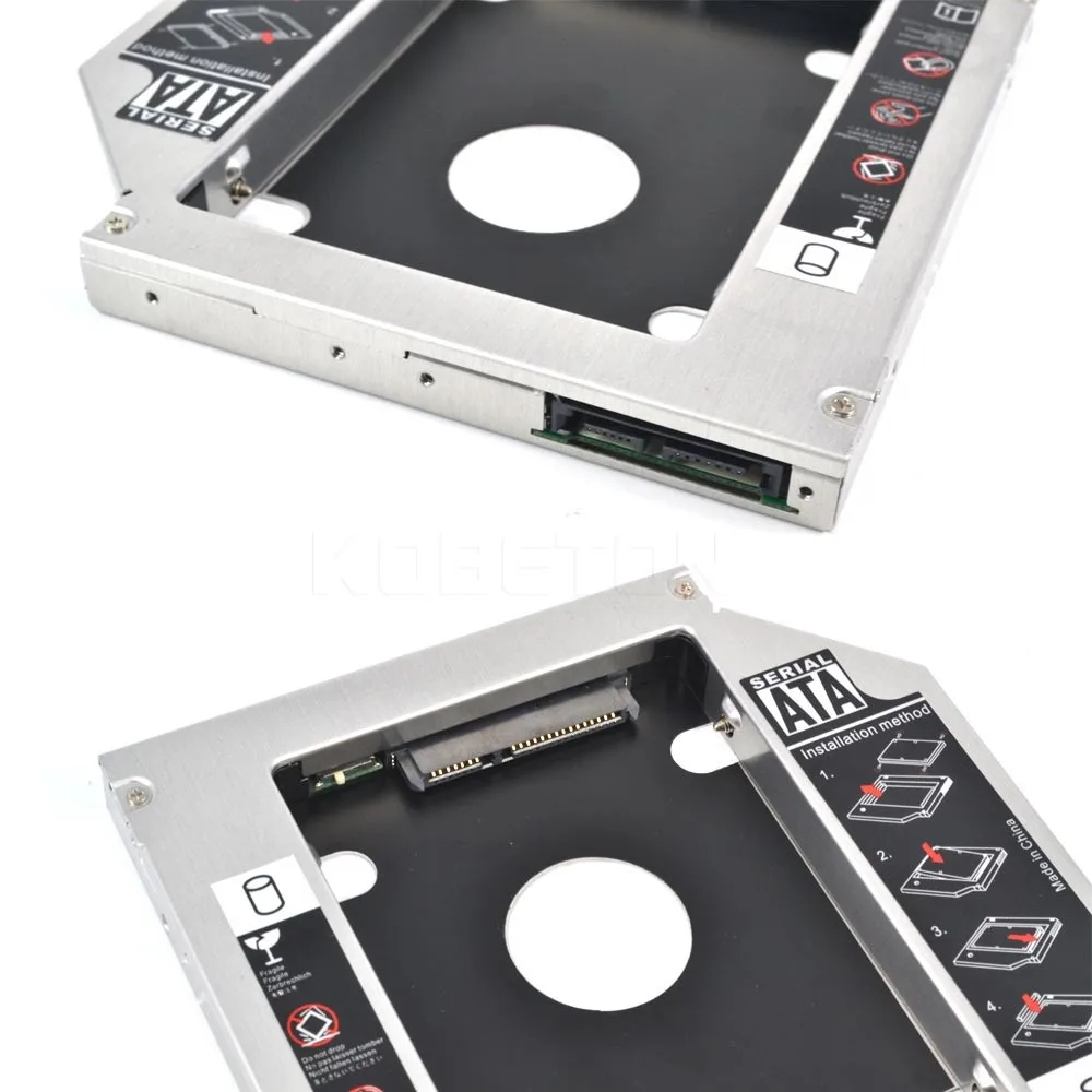 Kebidu Sata 2," SSD HDD HD драйвер жесткого диска внешний 2nd Caddy Sata 3,0 Корпус для 12,7 мм CD DVD rom Оптический отсек