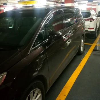 

For Buick GL8 2017 2018 2019 Plastic Black Window Visor Vent Shades Sun Rain Deflector Guard Auto Accessories 4PCS/SET