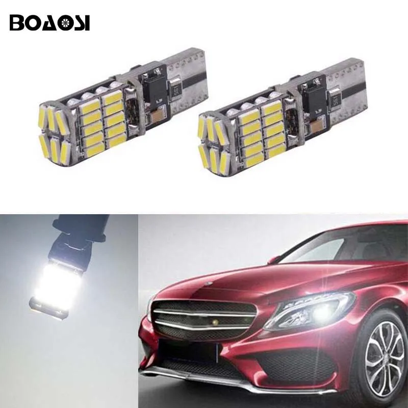 BOAOSI 2x Canbus LED T10 W5W Parking Light For Mercedes Benz W202 W220