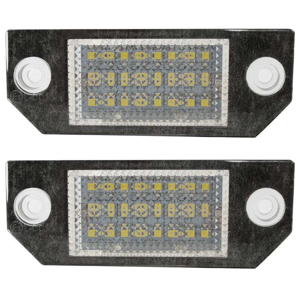 2pcs 5W Car LED License Number Plate Light For Ford Focus 2 3 Kuga C Max