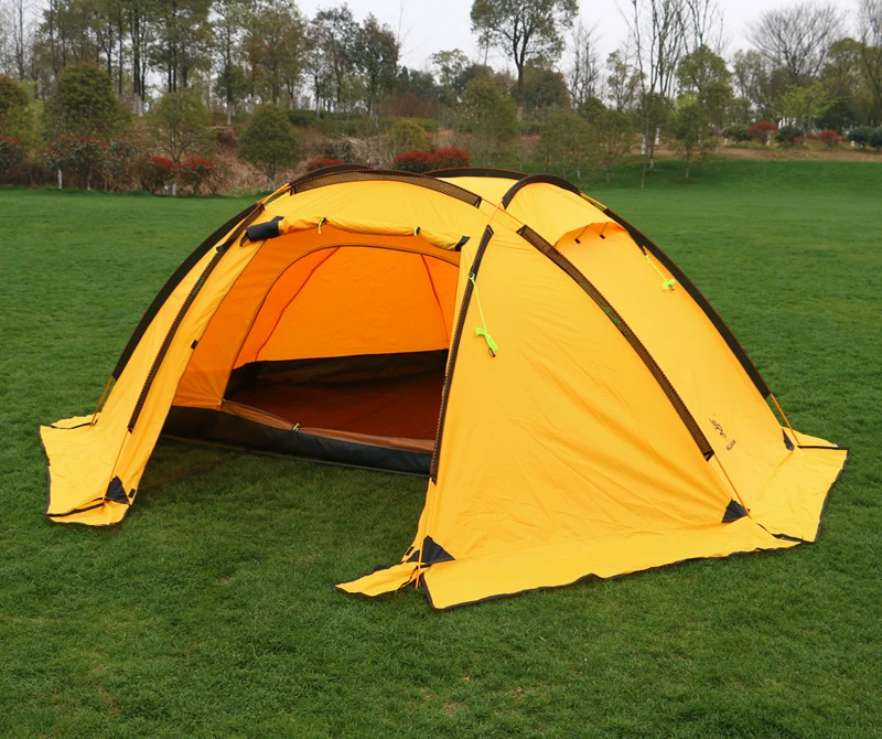 Сверхлегкий алюминиевый шатер для кемпинга с юбкой снежной погоды|outdoor camping