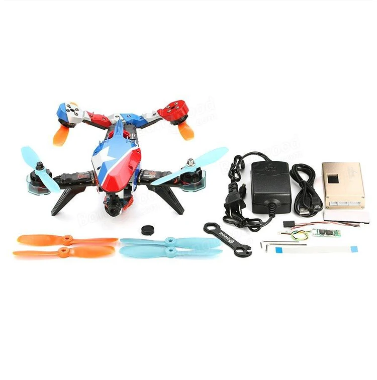 

Just 1pcs V-tail 210 FPV Drone ARF PNF Kit (NO TX RX) 1080P HD DVR/ SP Racing F3 FC/ 5.8G 40CH 200mW VTX / OSD/ GPS/ LED