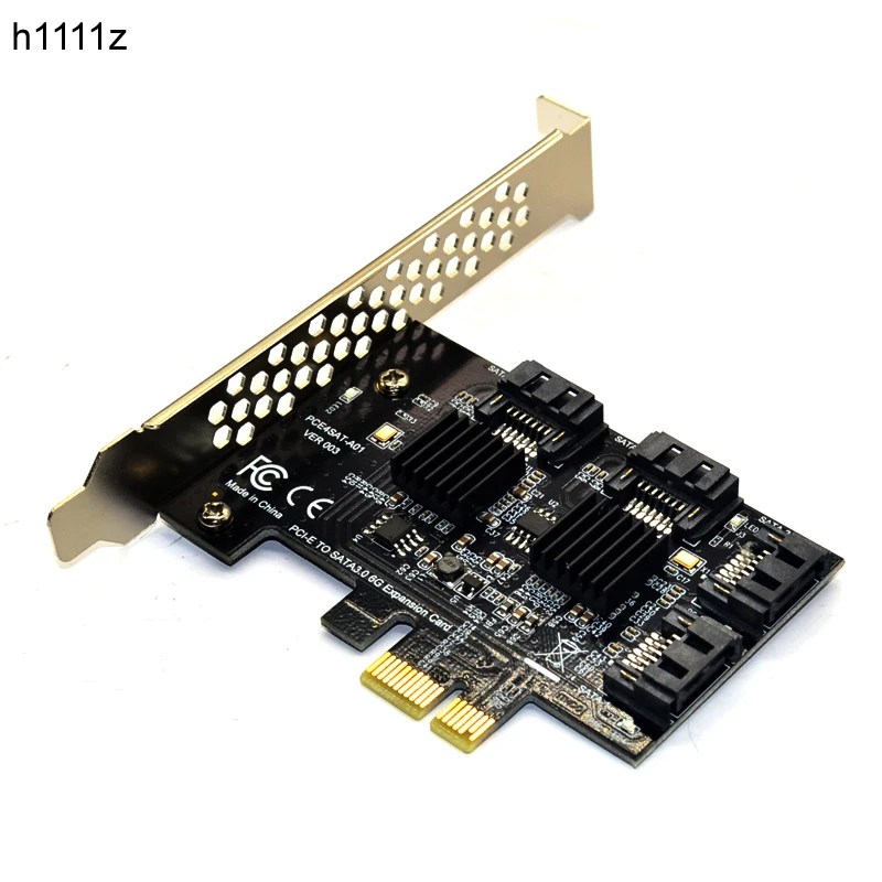 4 Ports SATA 6G PCI Express Controller Card PCI-e to SATA III 3.0 converter with Heat Sink Expansion Adapter Board for PC IPFS 4 Ports SATA 6G PCI Express Controller Card PCI-e to SATA III 3.0 converter with Heat Sink Expansion Adapter Board for PC IPFS