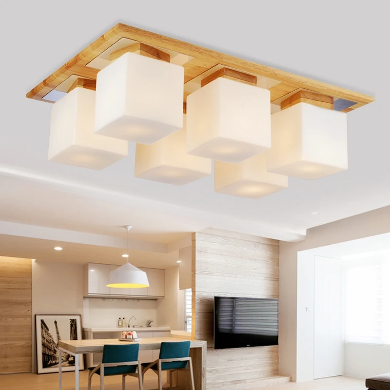 

Nordic LED chinese ceiling lights modern wooden balcony ceiling lamp for living room kitchen bedroom Ceiling lighting fixtures