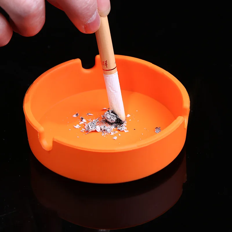 

Silicone Ashtray Bar KTV Internet Cafe Hotel Ashtray Environmentally Friendly Falling Ashtray