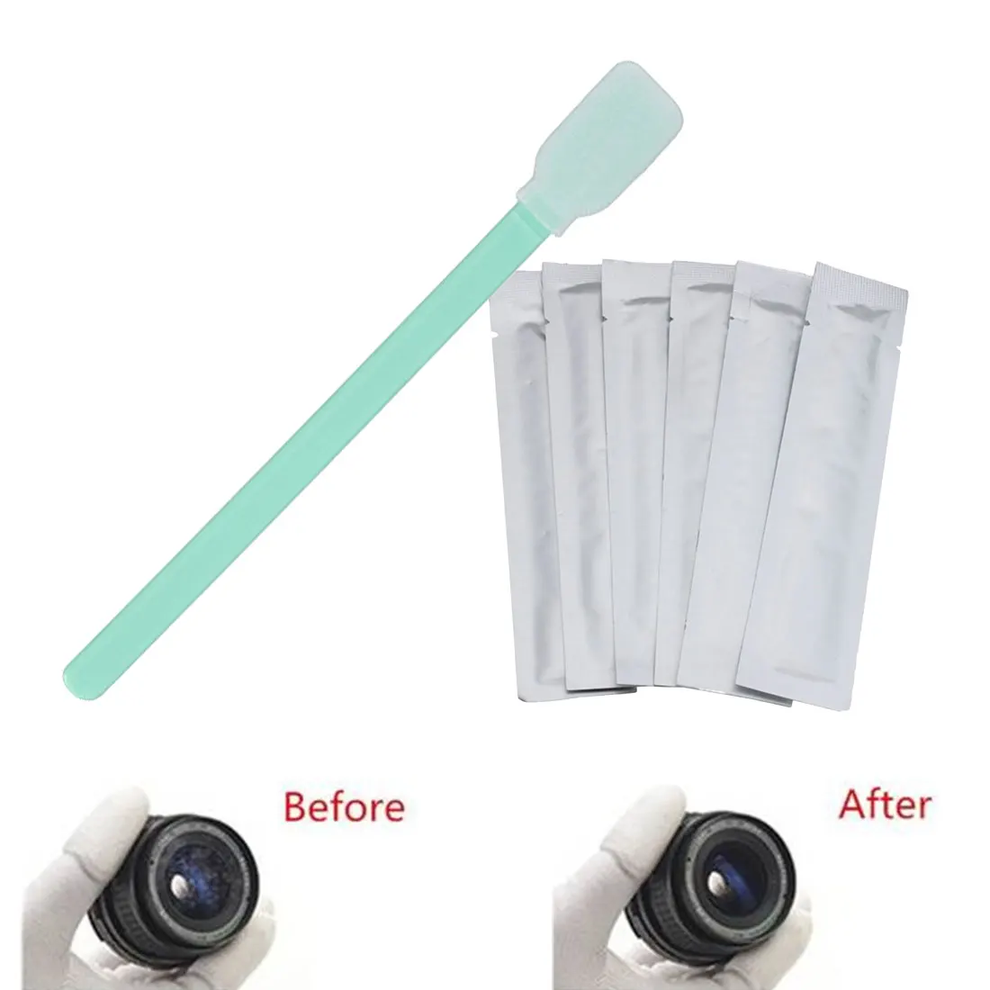 

HONGDAK New 6Pcs Wet Sensor Cleaning Kit CMOS CCD Cleaner SWAB For Nikon Canon Camera DSLR
