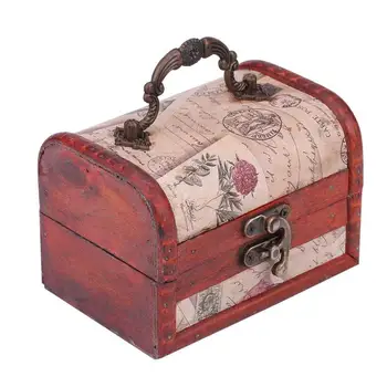 

Classical British Style Wooden Jewelry Necklace Bracelet Storage Box Chest Case Holder Organizer Jewelry Box And Packaging
