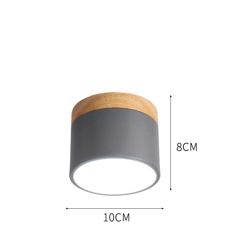 Nordic Minimalist Style Ceiling Lights Modern Wooden Ceiling Lamp for Living Room Bedroom Corridor Cafe Bar Light Iron Lighting (12)