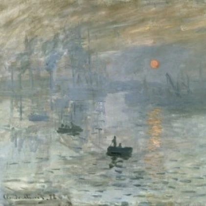 Impression: Sunrise The Outer Harbor of Le Havre Facing Southeast 1872 Claude Monet 1840-1926 French Oil on 24 x 36