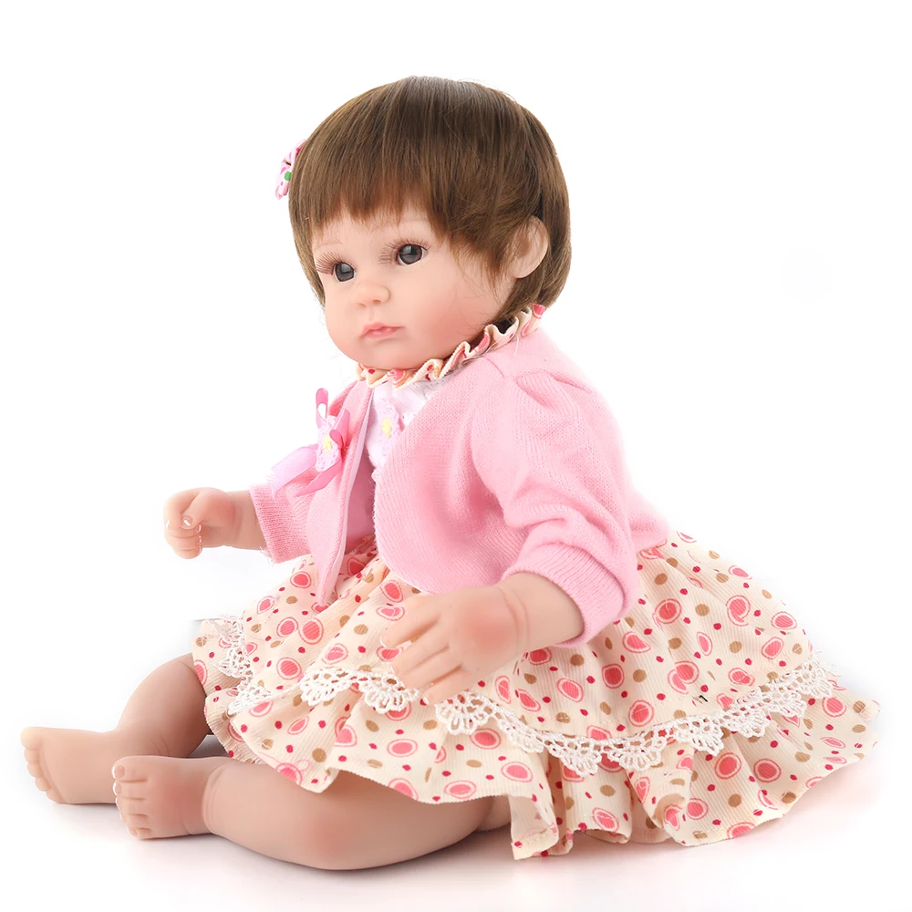 Детские мягкие игровые игрушки 40 см силиконовая кукла Reborn Baby Alive Bebe Boneca для